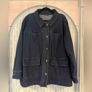 Universal Standard - Indigo Dye Women's Denim Utility Jacket Size L